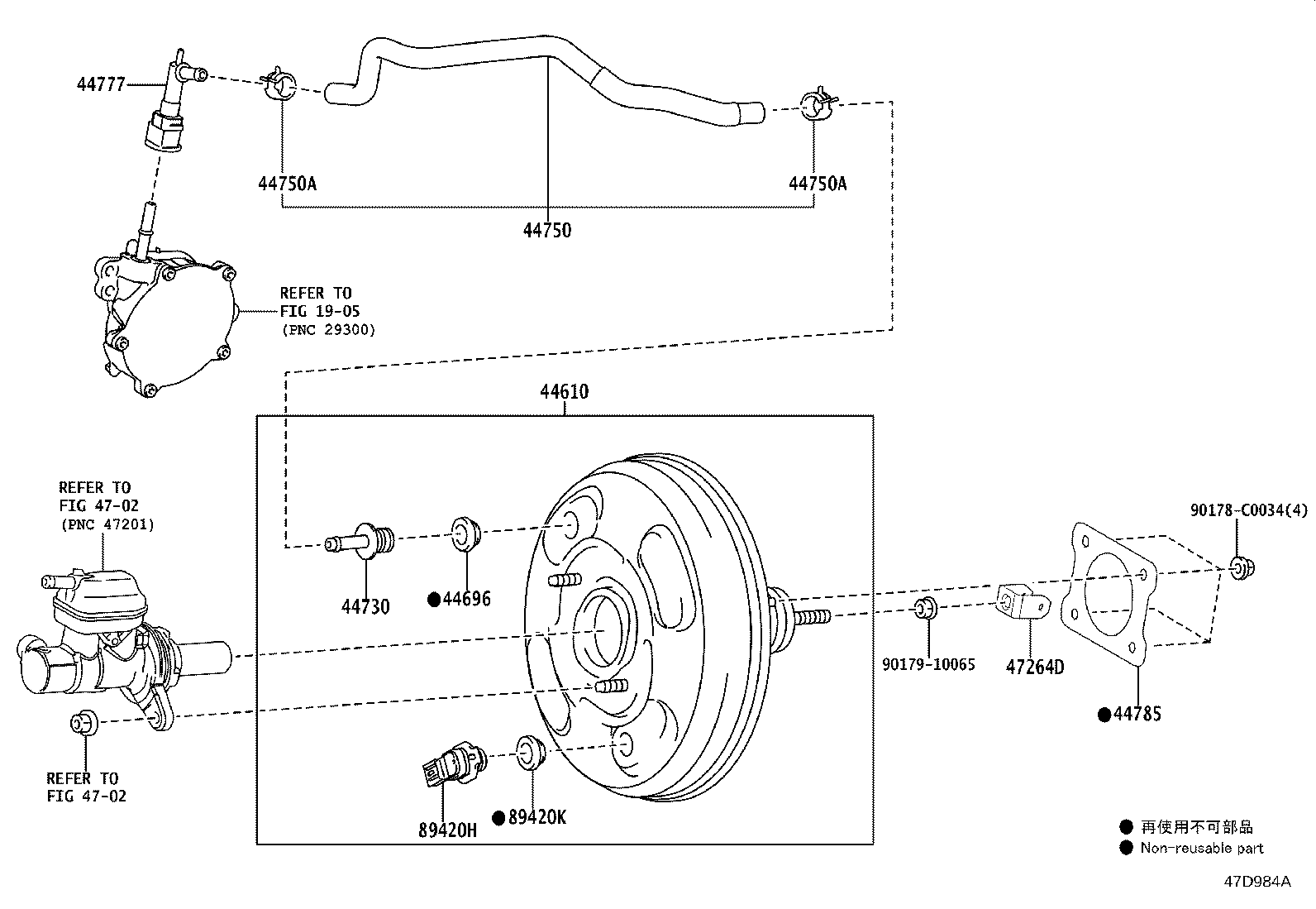 47264-0R030 CLEVIS, BRAKE MASTER CYLINDER PUSH ROD product image