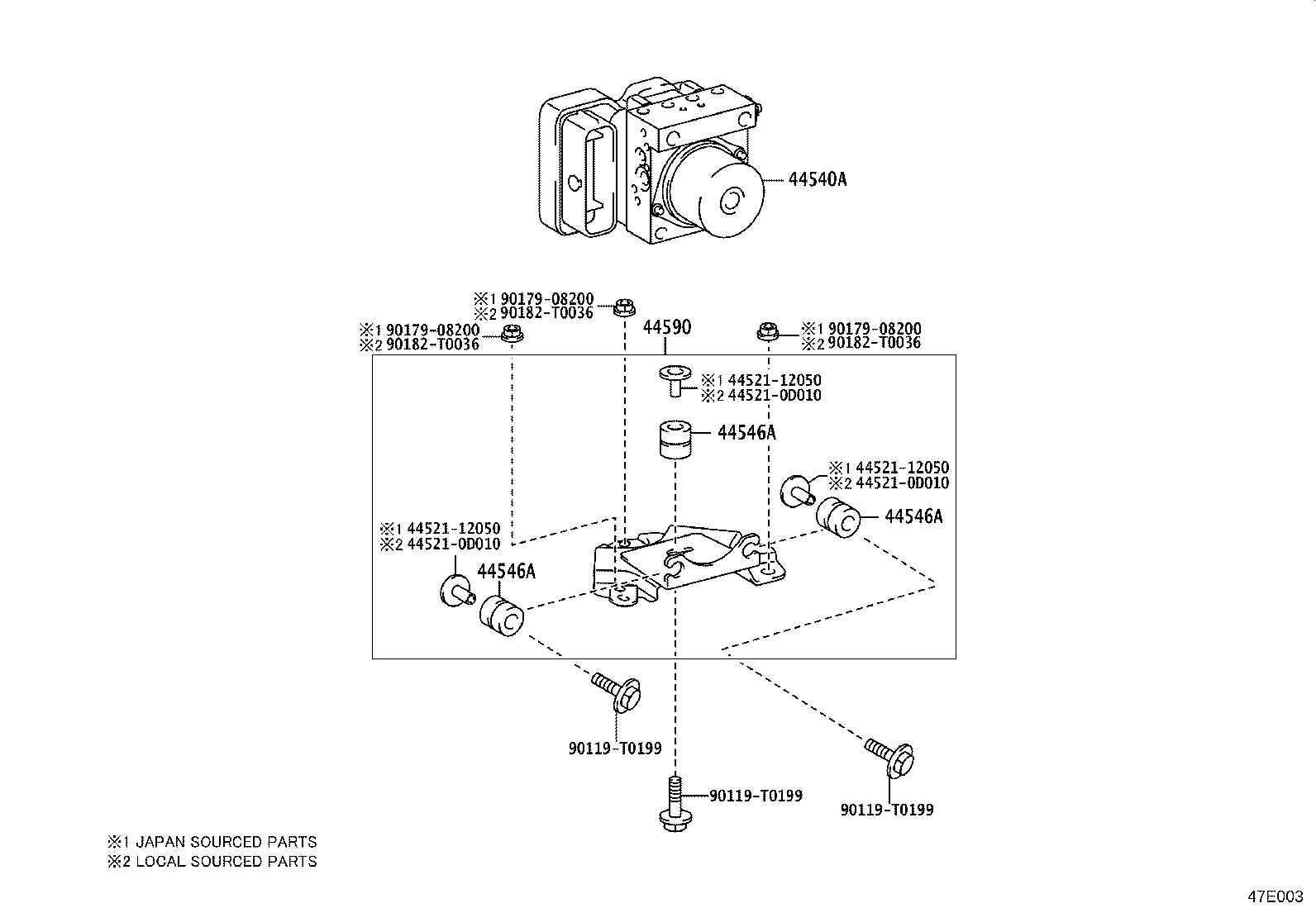 47327-KK260 TUBE, REAR BRAKE, NO.7 product image