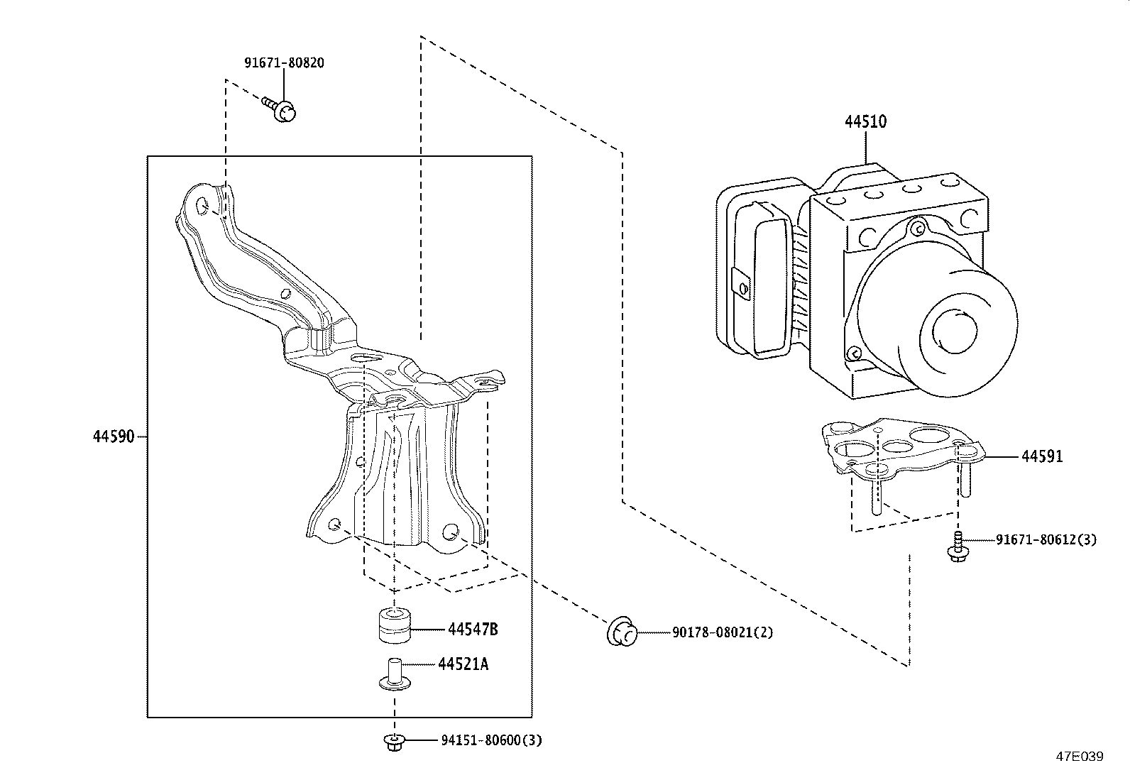 47311-12D20 TUBE, FRONT BRAKE, NO.1 product image