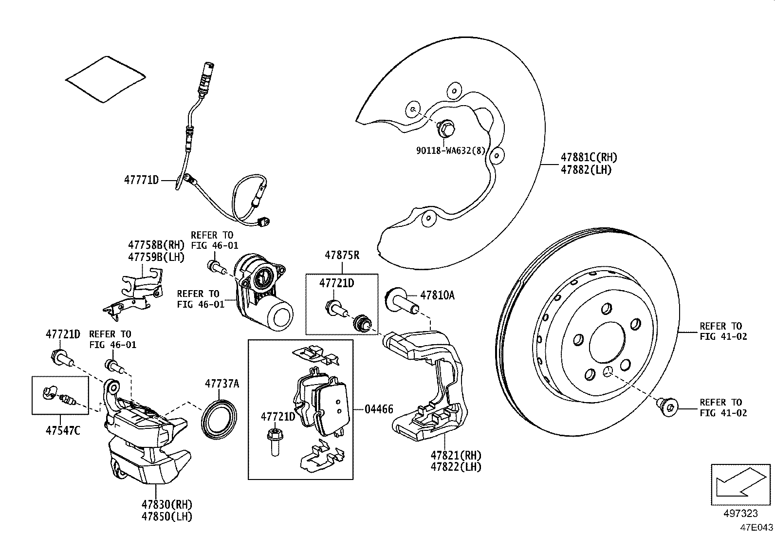 47813-WAA06 CYLINDER ASSY, DISC BRAKE, REAR RH product image
