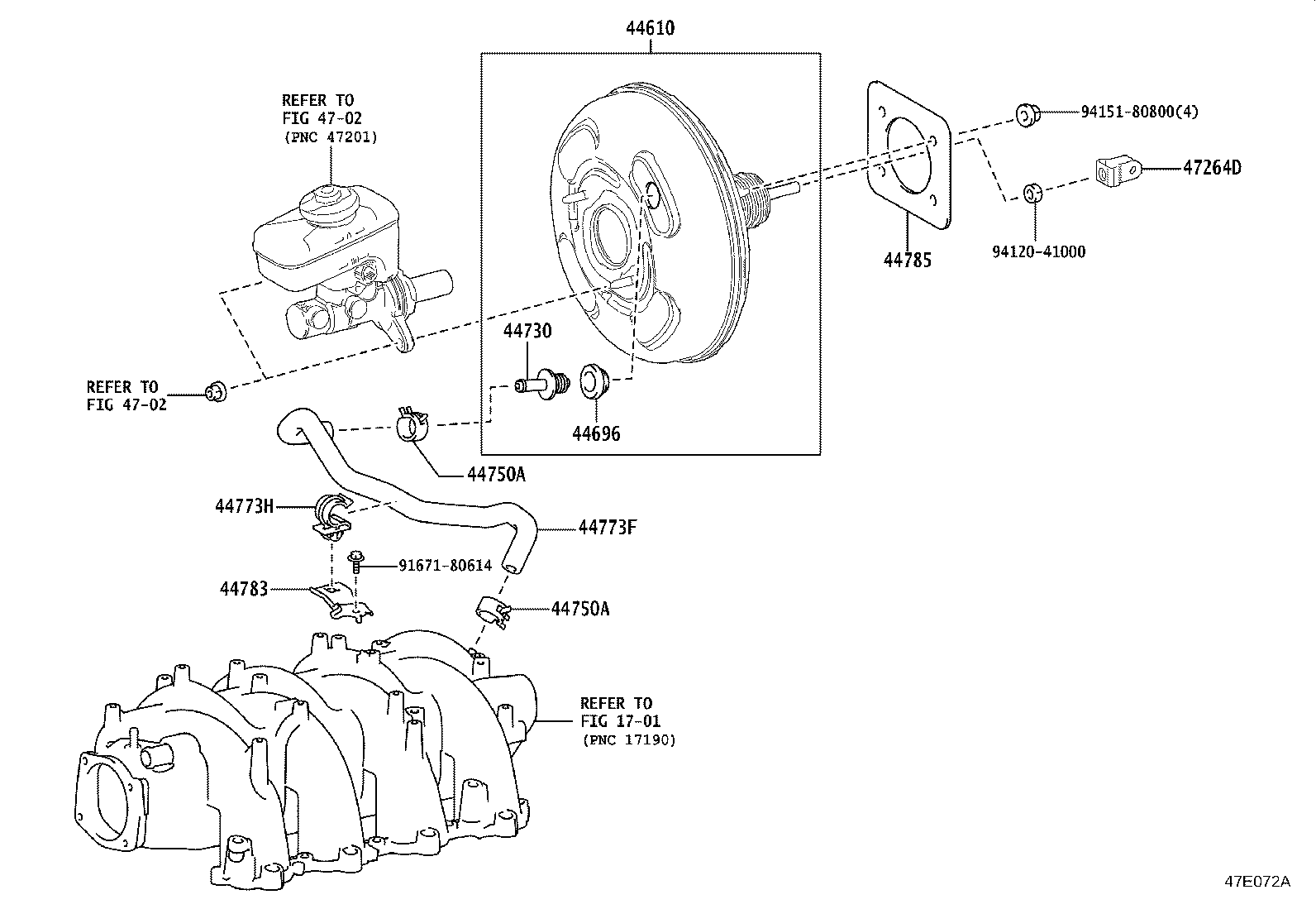 44610-53650 BOOSTER ASSY, BRAKE product image