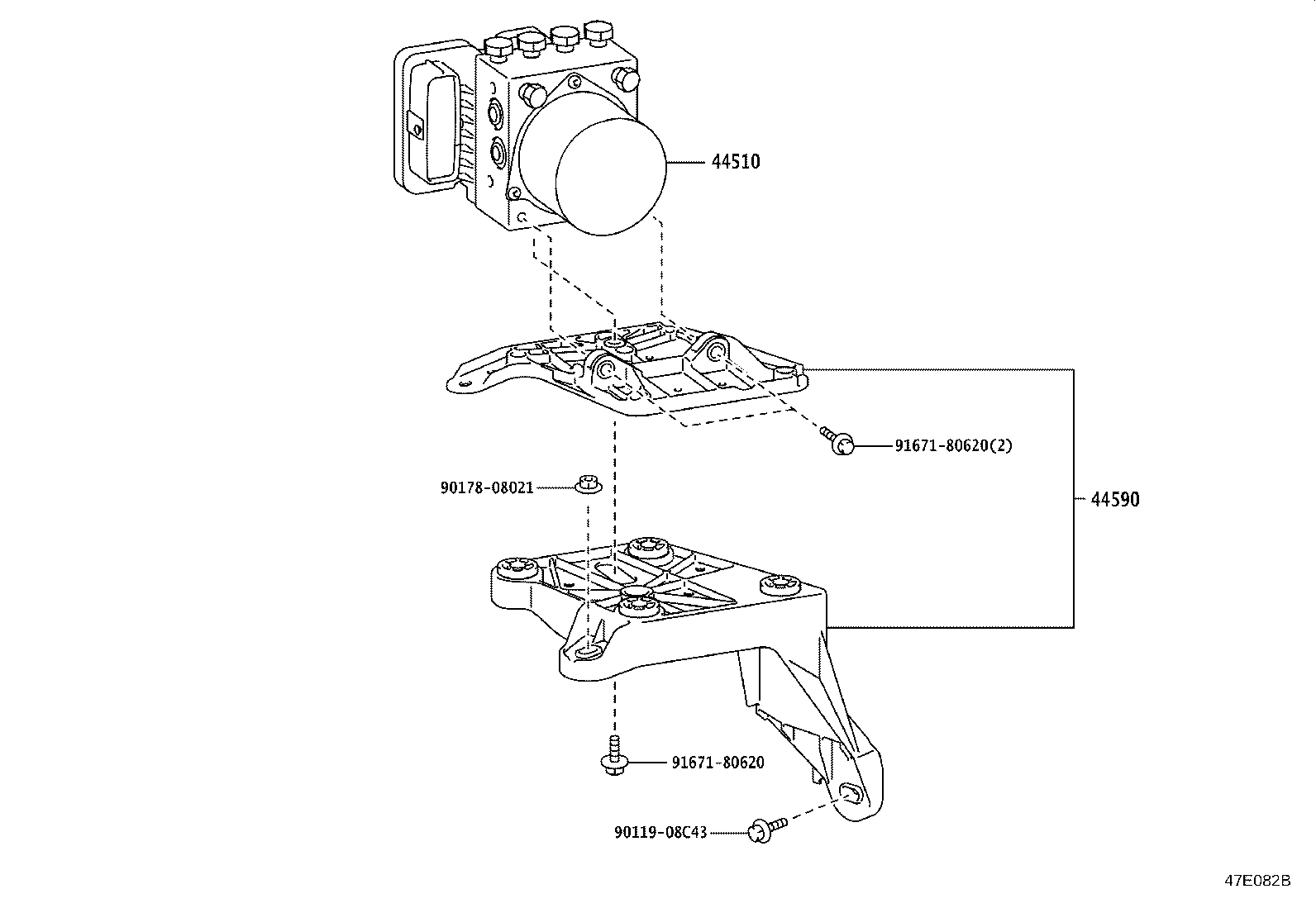 44050-46310 ACTUATOR ASSY, BRAKE product image