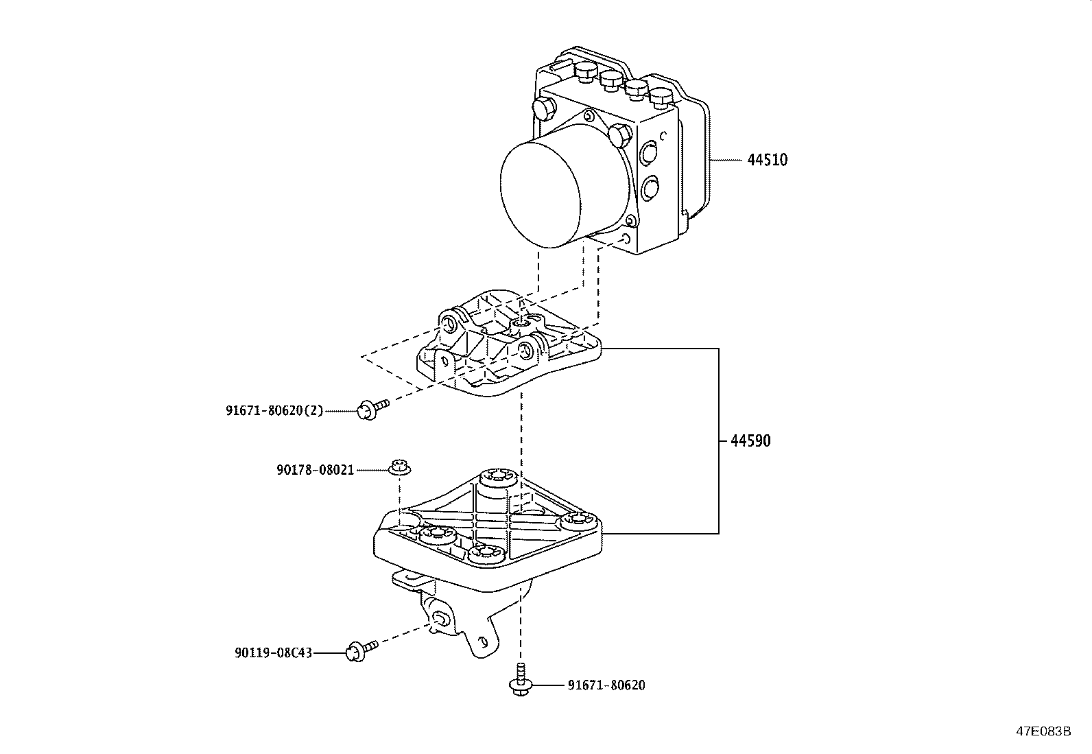 44050-46310 ACTUATOR ASSY, BRAKE product image