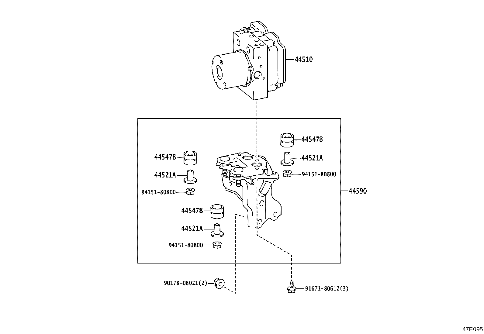 44050-12D40 ACTUATOR ASSY, BRAKE product image