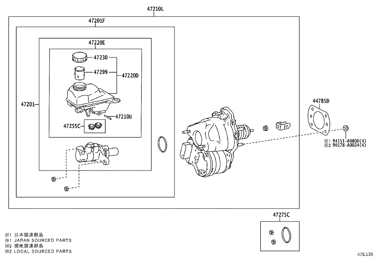 47230-82090 CAP ASSY, BRAKE MASTER CYLINDER RESERVOIR FILLER product image