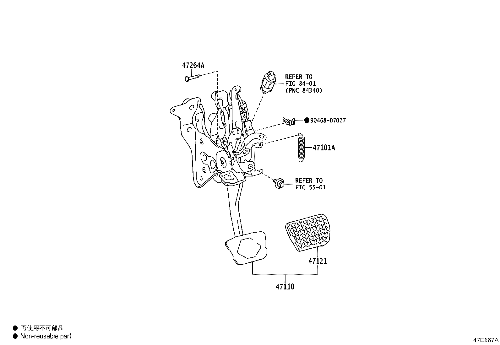 47110-48370 SUPPORT ASSY, BRAKE PEDAL product image