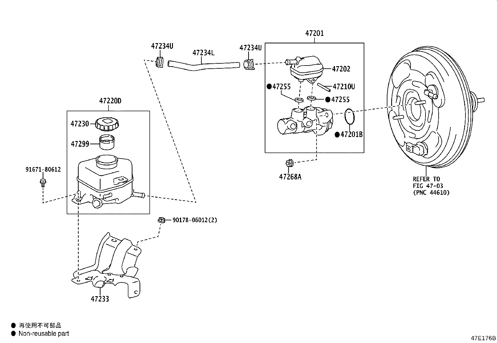 47220-48360 RESERVOIR ASSY, BRAKE MASTER CYLINDER product image