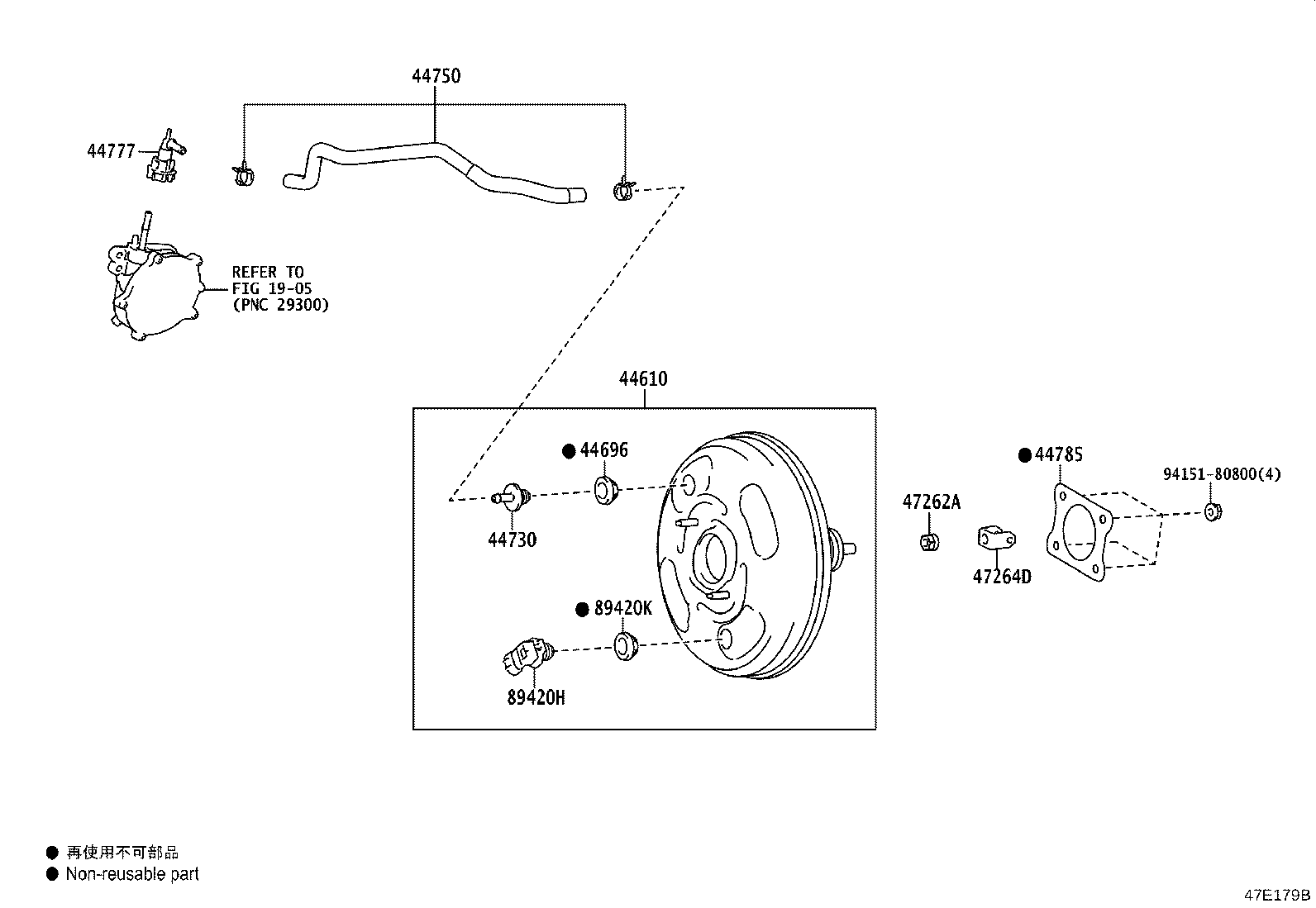 Toyota 44610-48560 BOOSTER ASSY, BRAKE