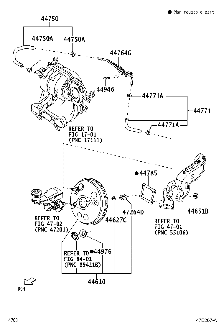 44762-BZ030 TUBE, CONNECTOR TO BRAKE BOOSTER product image