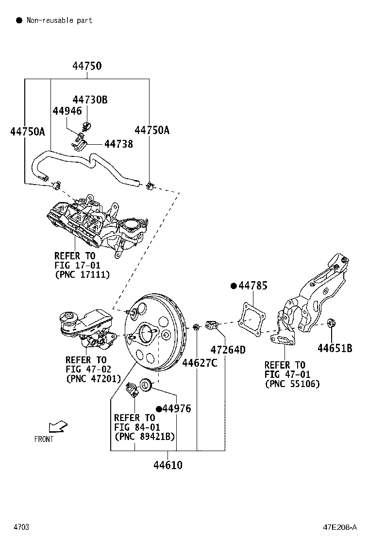 44762-BZ030 TUBE, CONNECTOR TO BRAKE BOOSTER product image