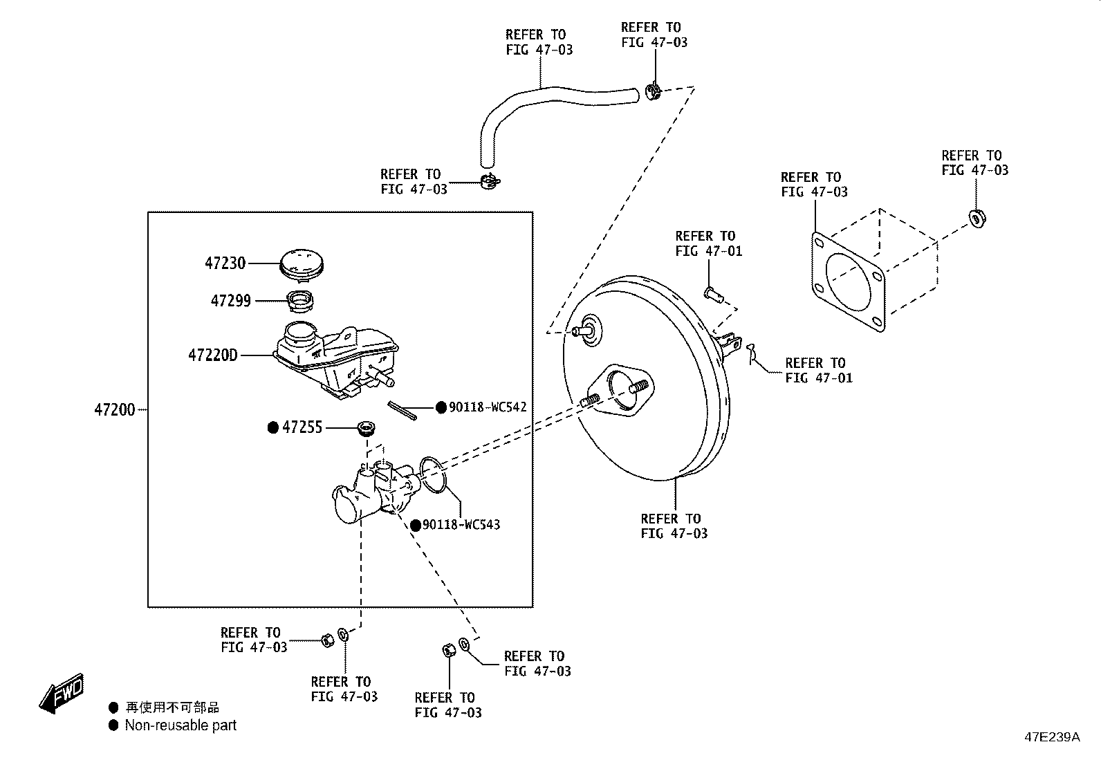 47220-WC022 RESERVOIR ASSY, BRAKE MASTER CYLINDER product image