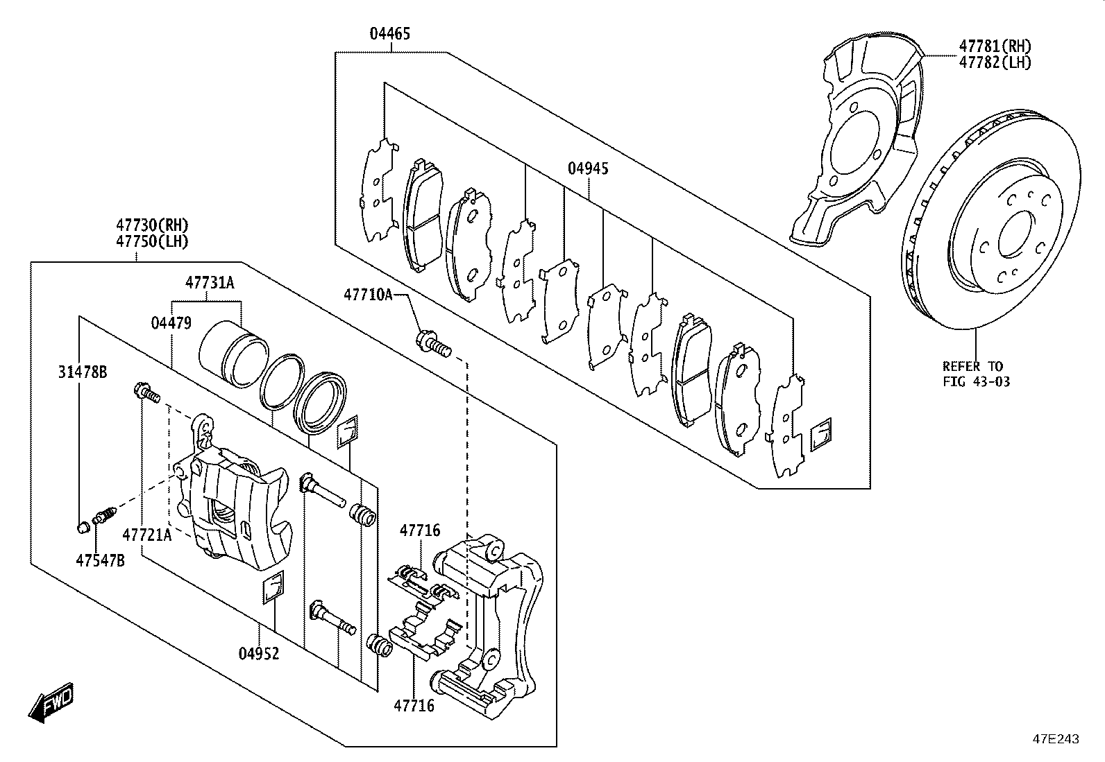 04465-WC009 PAD KIT, DISC BRAKE, FRONT product image