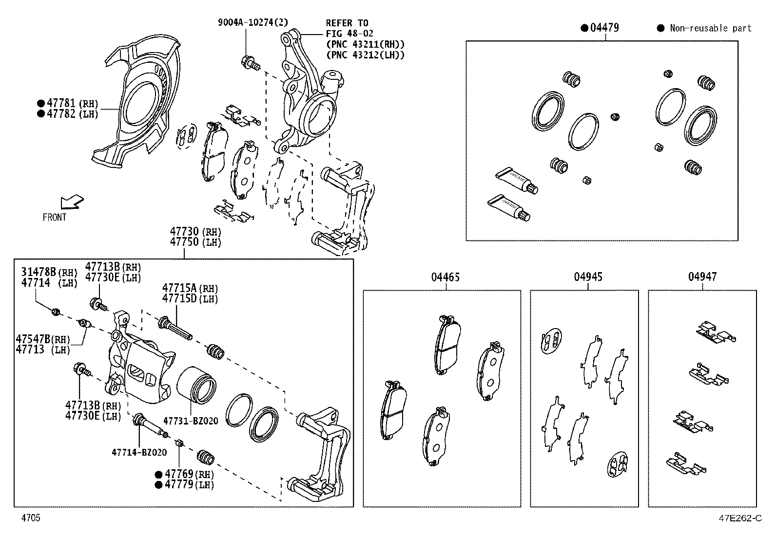 47714-BZ030 PIN, FRONT DISC BRAKE CYLINDER SLIDE product image