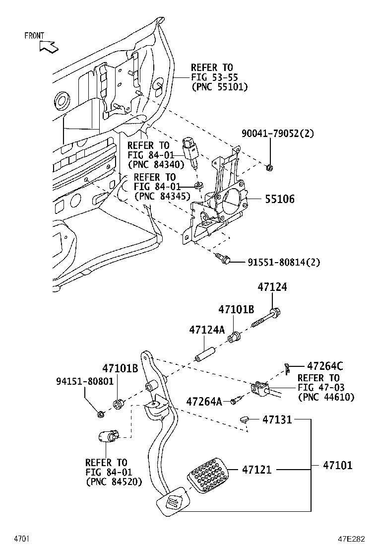 47110-B5440 PEDAL SUB-ASSY, BRAKE product image