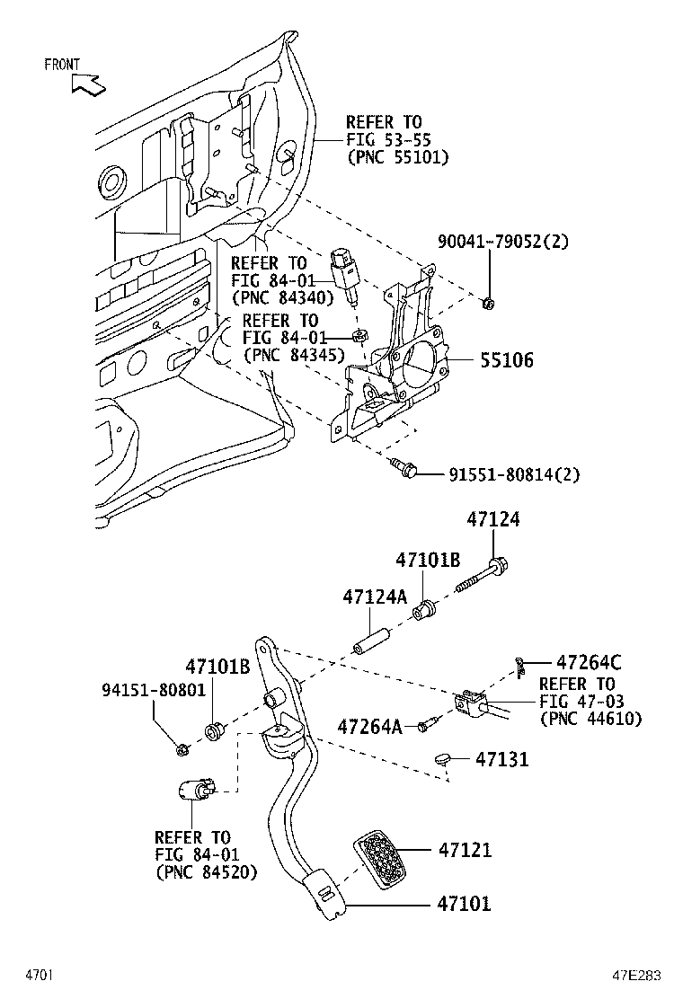 47110-B5440 PEDAL SUB-ASSY, BRAKE product image