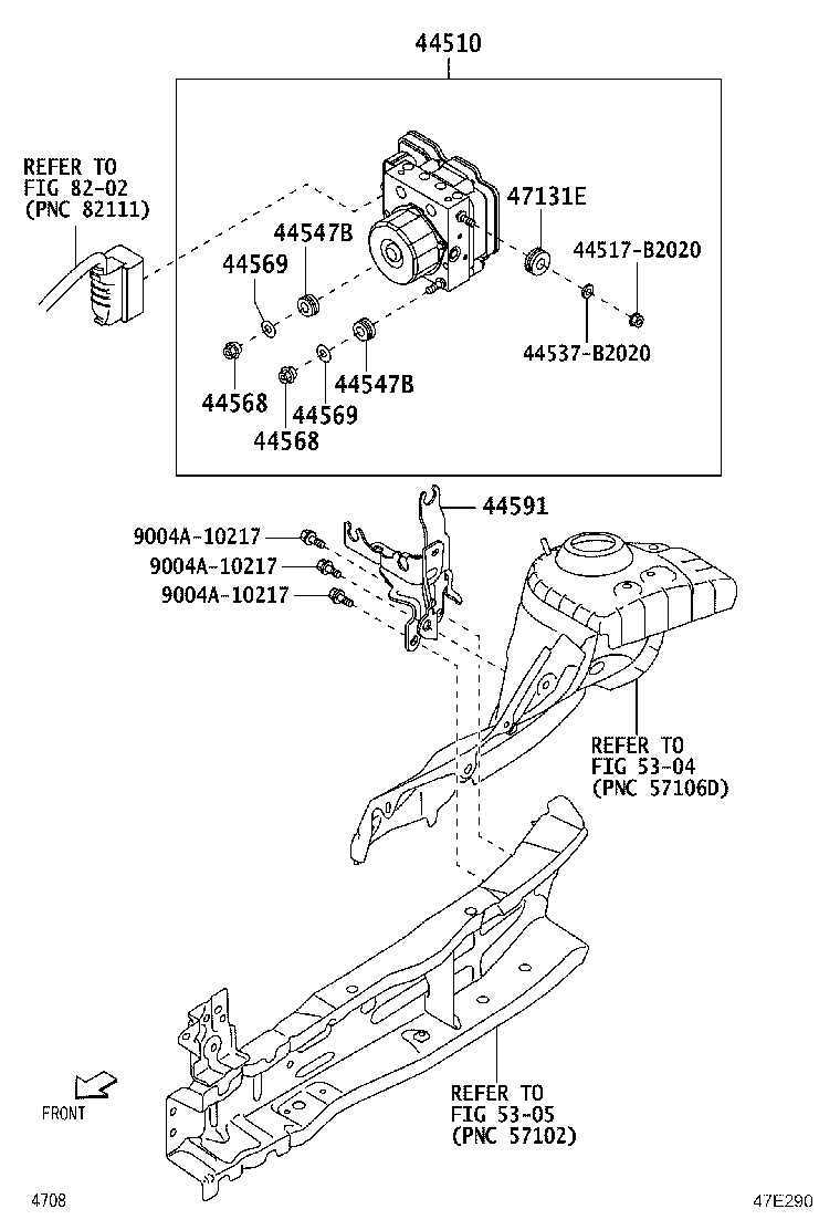 44050-BZB30 ACTUATOR ASSY, BRAKE product image