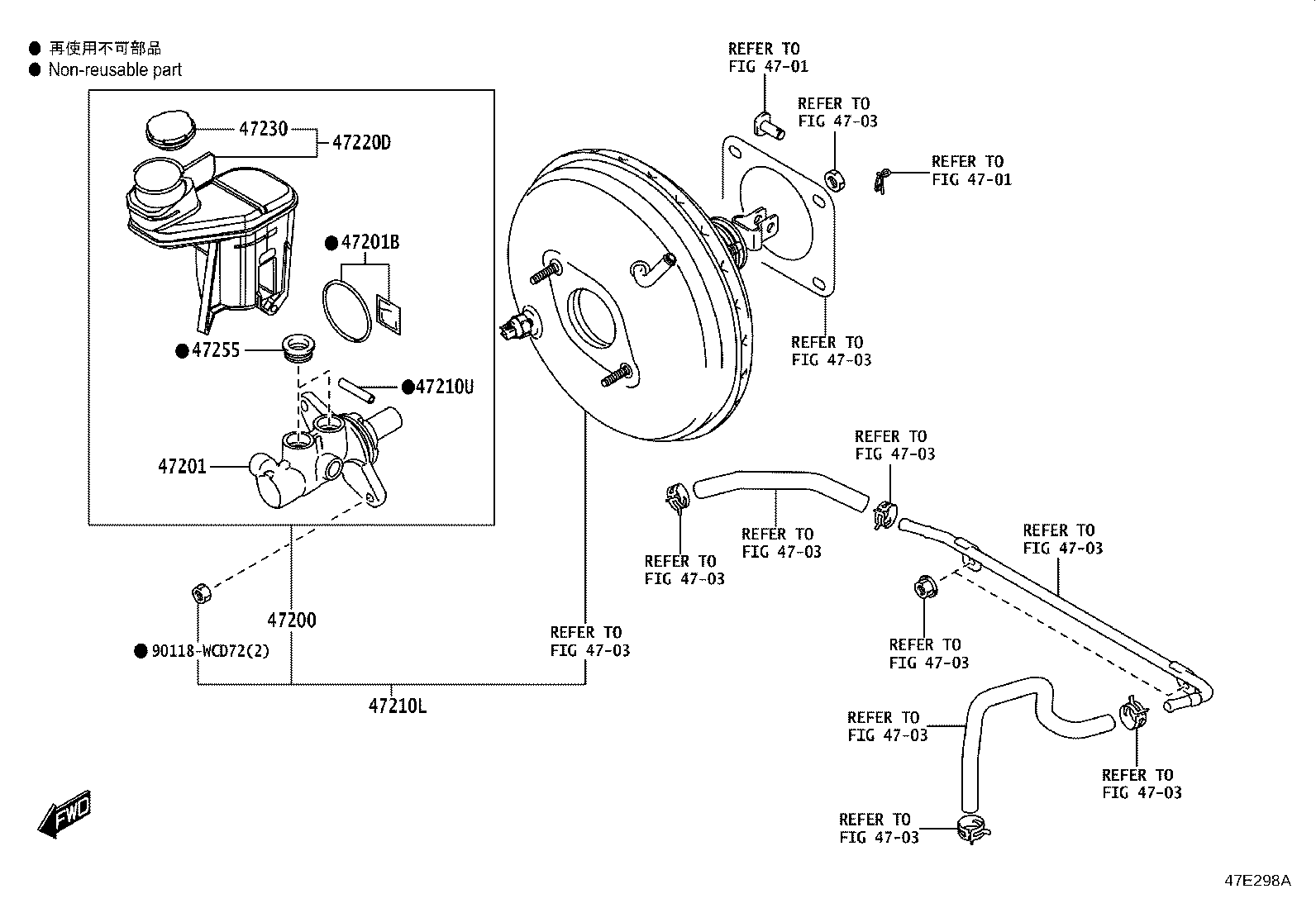 47220-WC024 RESERVOIR ASSY, BRAKE MASTER CYLINDER product image