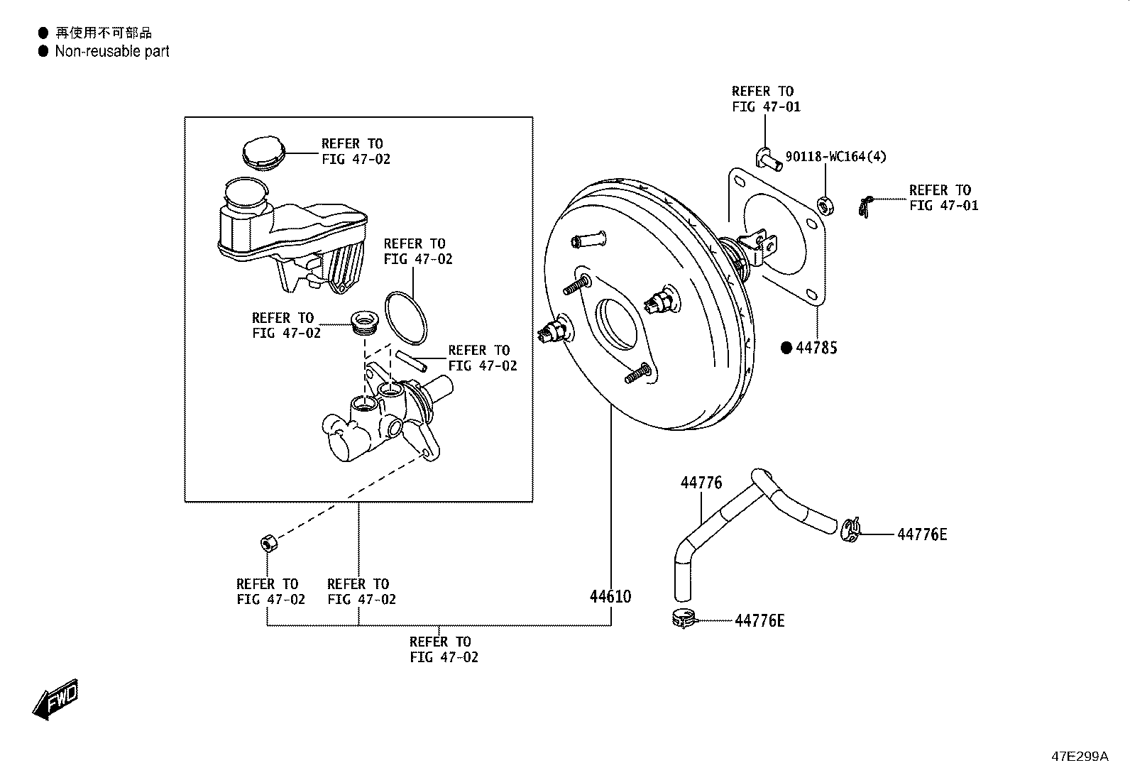 44774-WC008 HOSE, UNION TO CONNECTOR TUBE product image