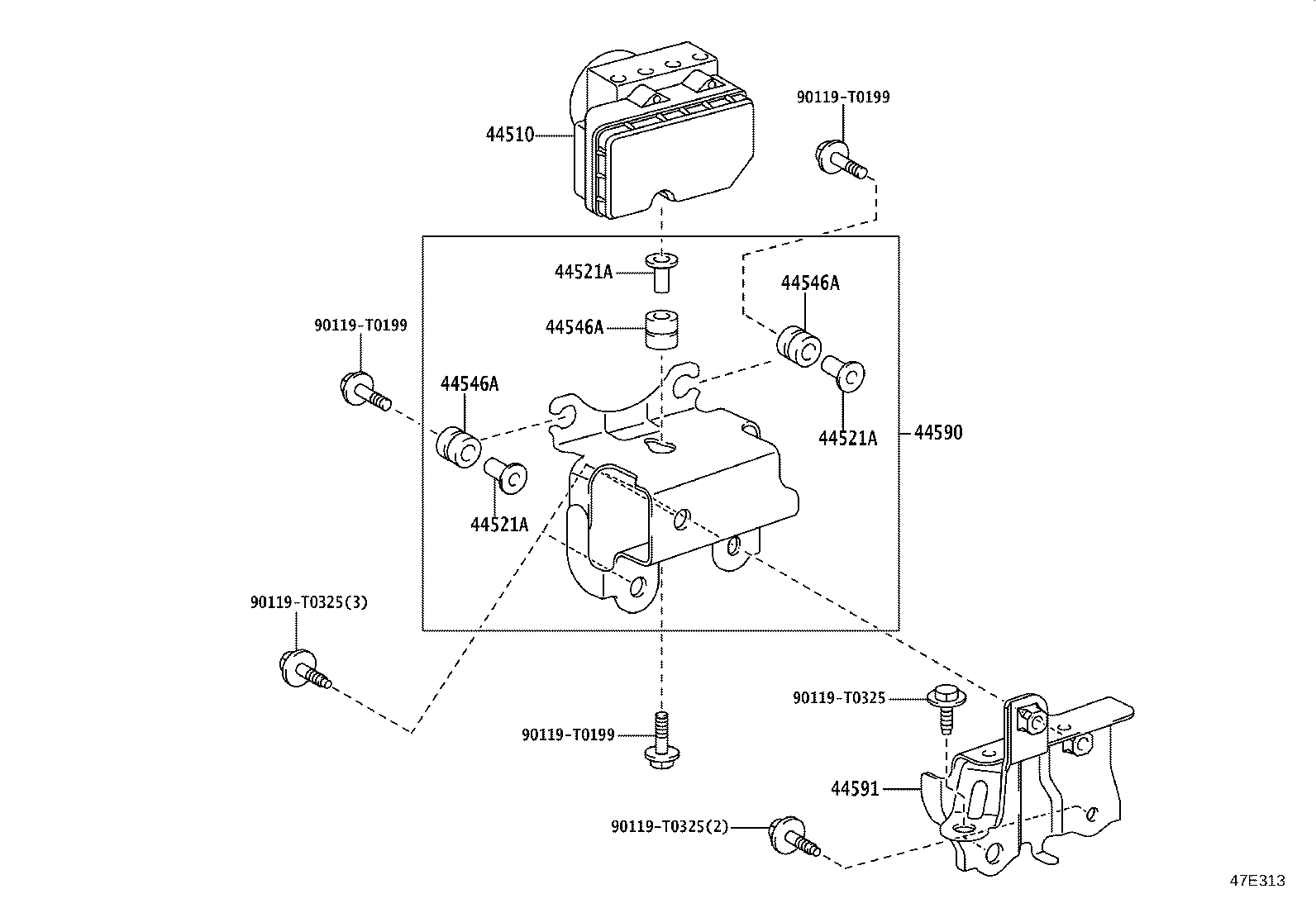 44050-0DE30 ACTUATOR ASSY, BRAKE product image