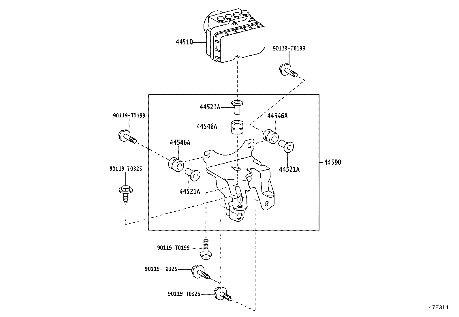 44050-0DE30 ACTUATOR ASSY, BRAKE product image