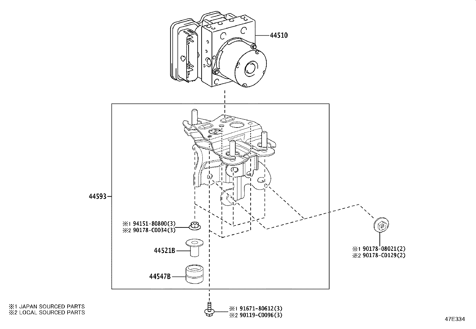 47321-02770 TUBE, REAR BRAKE, NO.1 product image