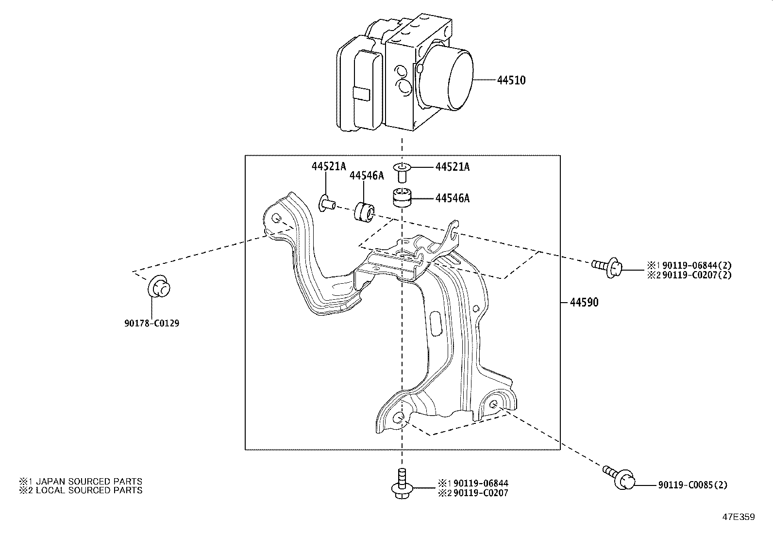 47315-0R040 TUBE, FRONT BRAKE, NO.5 product image