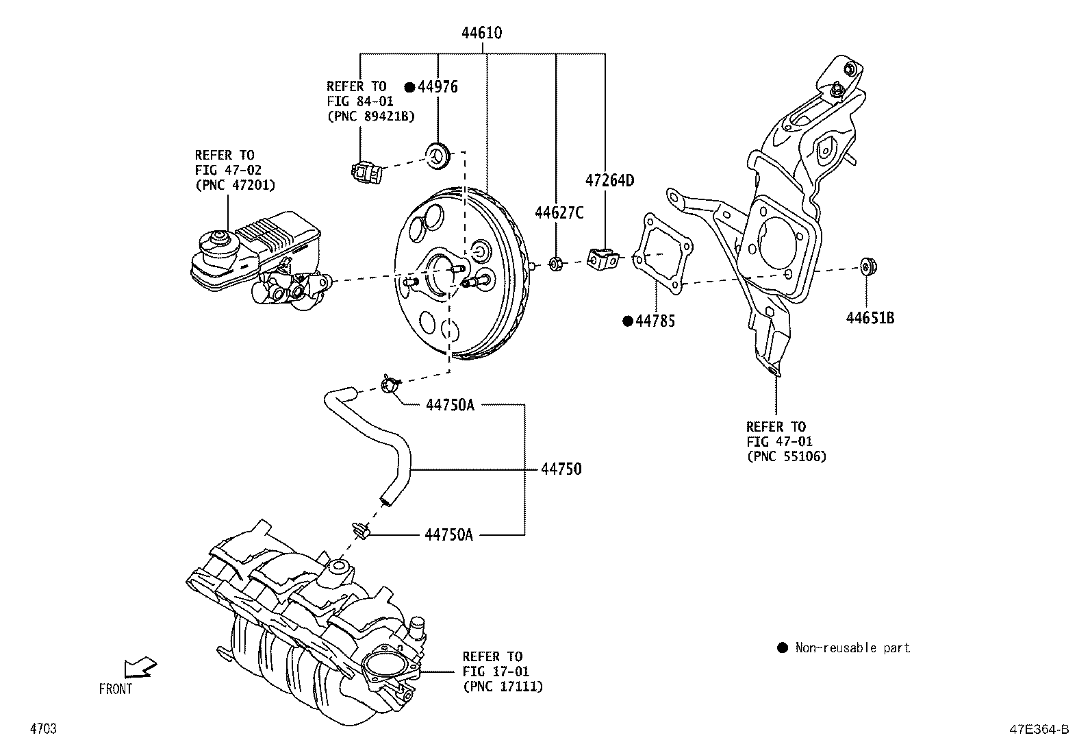 44783-BZ080 CLAMP, VACUUM HOSE product image