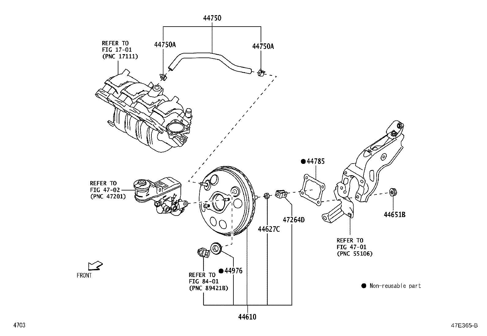 44783-BZ080 CLAMP, VACUUM HOSE product image