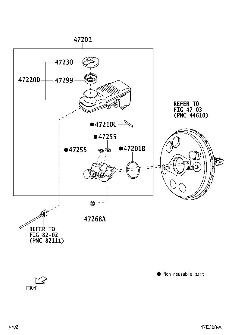 47220-BZ380 RESERVOIR ASSY, BRAKE MASTER CYLINDER product image