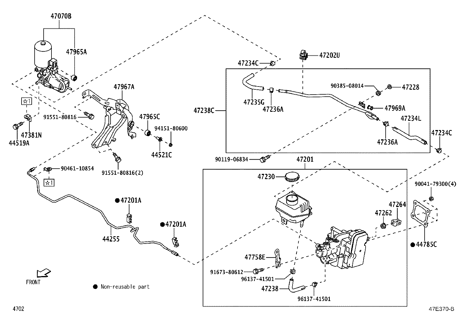 47220-BZ380 RESERVOIR ASSY, BRAKE MASTER CYLINDER product image