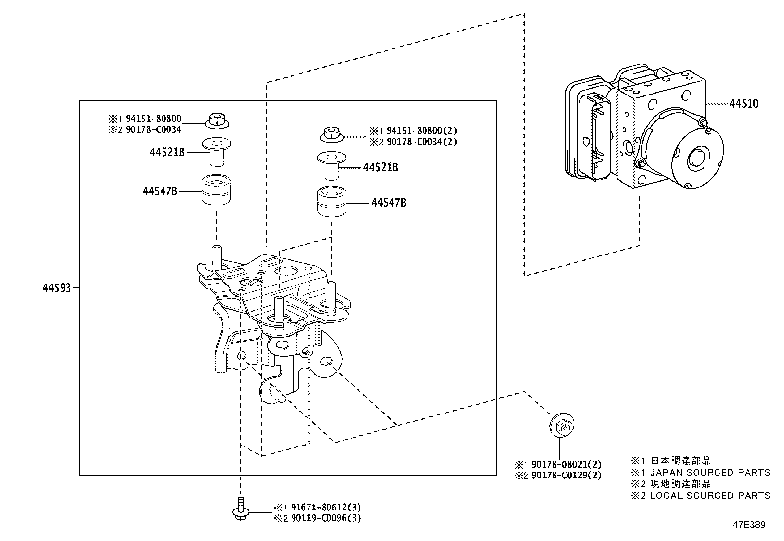 47311-F4080 TUBE, FRONT BRAKE, NO.1 product image