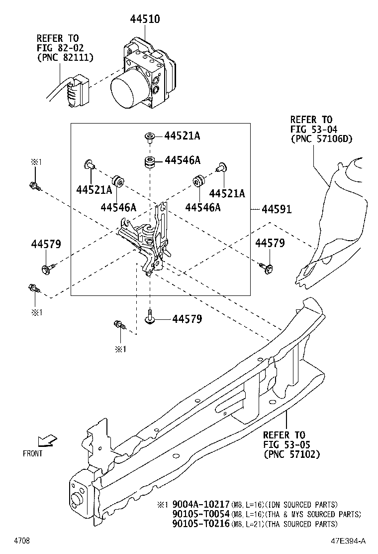 44050-B1A00 ACTUATOR ASSY, BRAKE product image