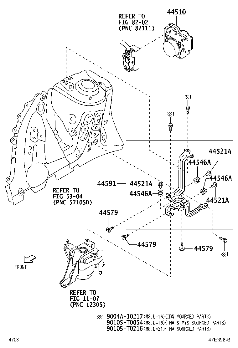 44050-B1A00 ACTUATOR ASSY, BRAKE product image