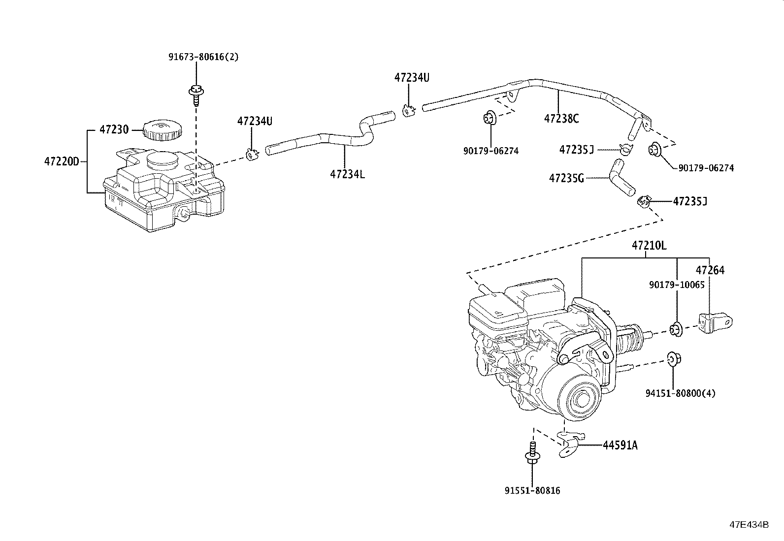 47220-V2010 RESERVOIR ASSY, BRAKE MASTER CYLINDER product image