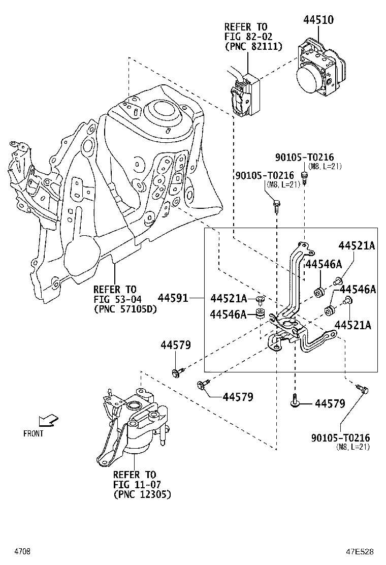 47311-BZ770 TUBE, FRONT BRAKE, NO.1 product image