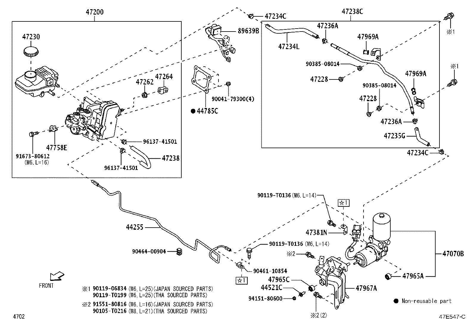 47220-BZ570 RESERVOIR ASSY, BRAKE MASTER CYLINDER product image