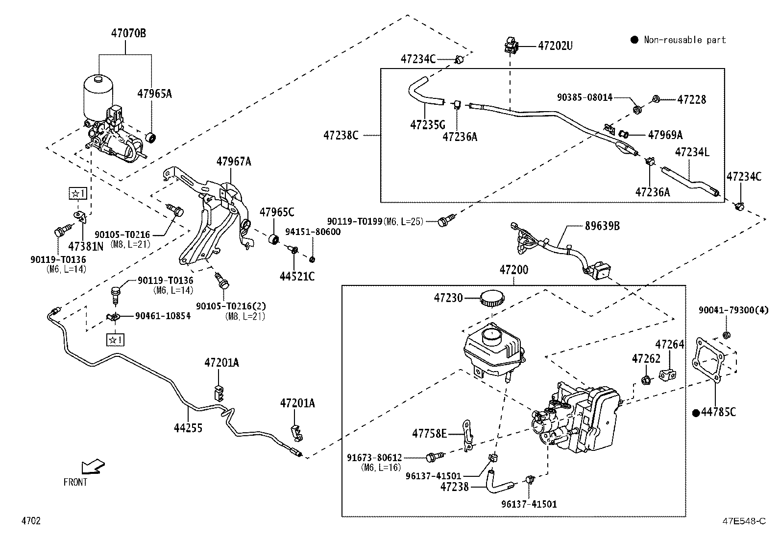 47220-BZ570 RESERVOIR ASSY, BRAKE MASTER CYLINDER product image