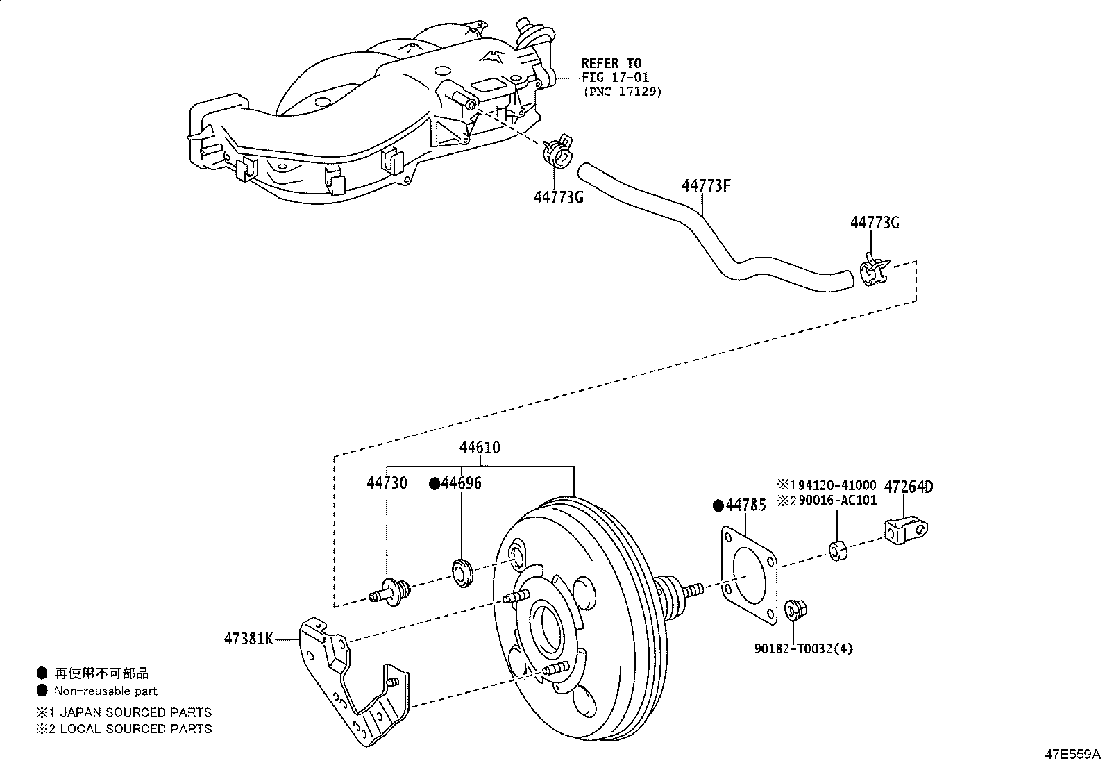 Toyota 44610-0KB00 BOOSTER ASSY, BRAKE
