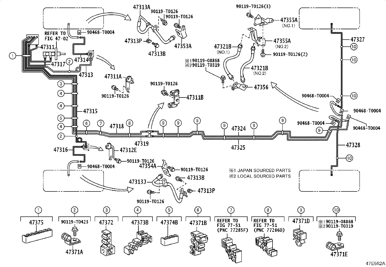 Toyota 44050-71P50 ACTUATOR ASSY, VSC