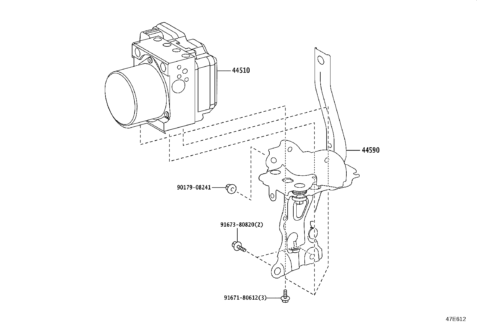47311-40100 TUBE, FRONT BRAKE, NO.1 product image