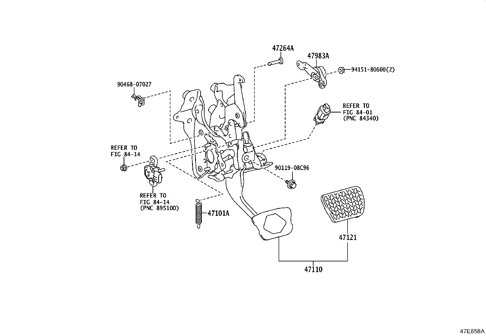 90507-19007 SPRING(FOR BRAKE PEDAL RETURN) product image