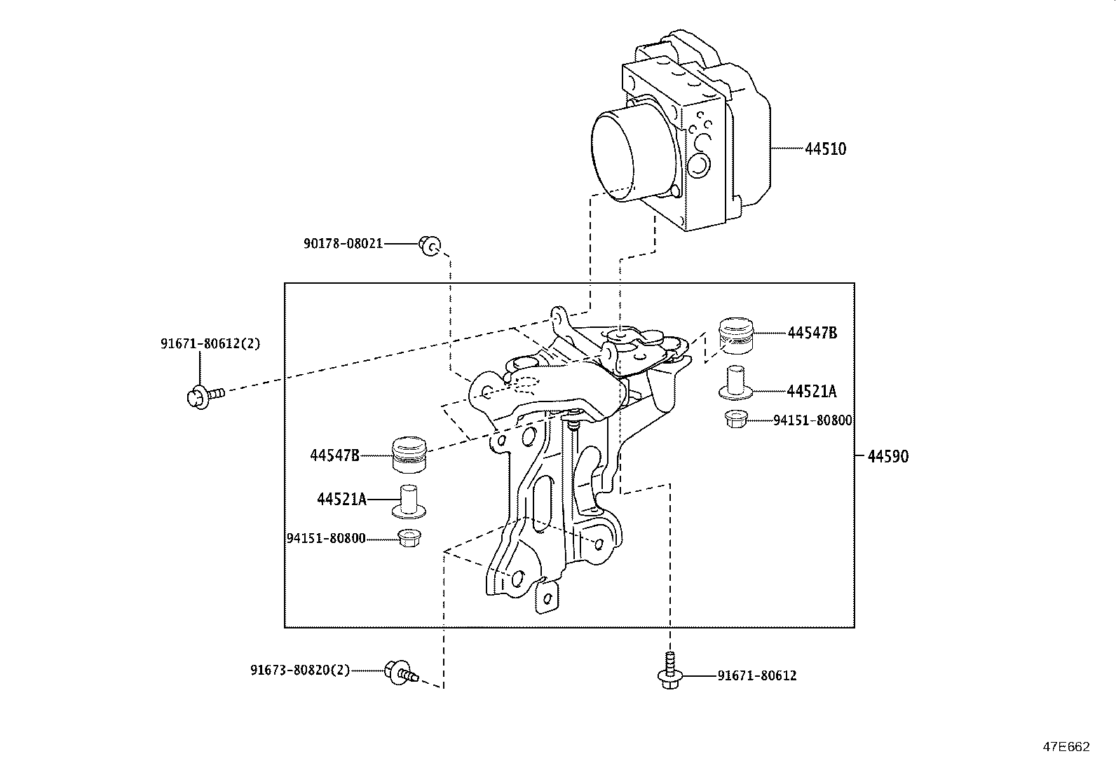 47311-30830 TUBE, FRONT BRAKE, NO.1 product image