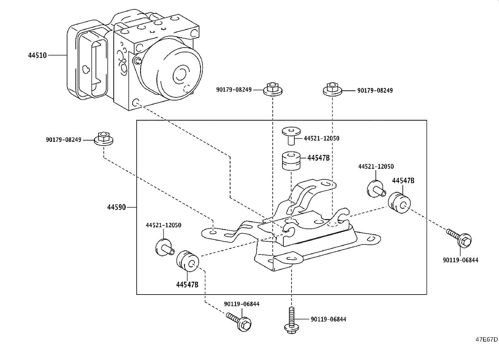 47329-60180 TUBE, REAR BRAKE, NO.9 product image