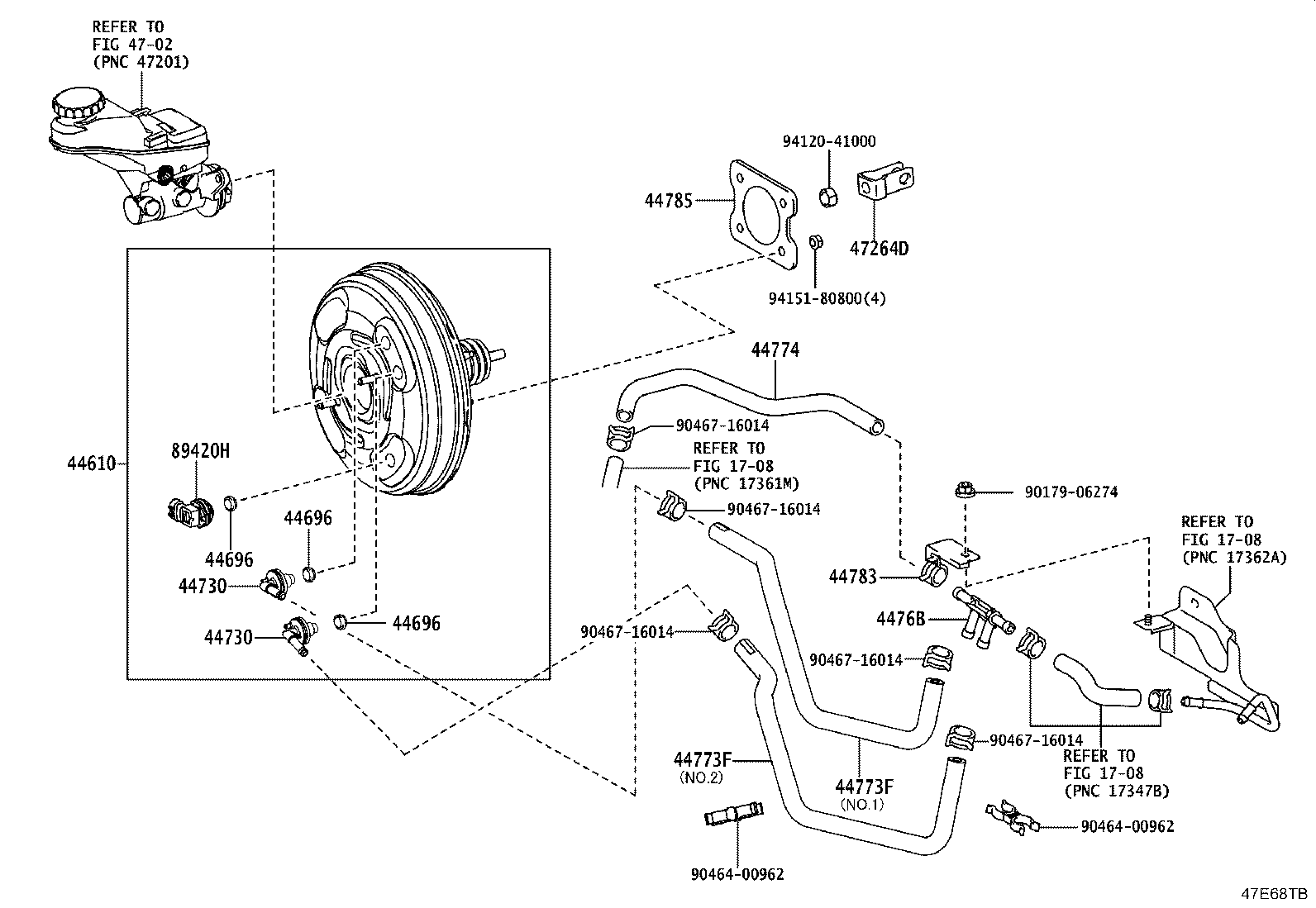 44610-16680 BOOSTER ASSY, BRAKE product image