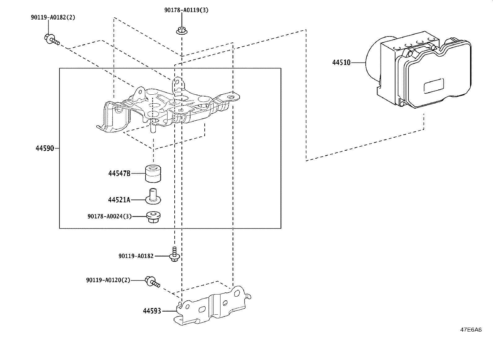 47311-AK020 TUBE, FRONT BRAKE, NO.1 product image