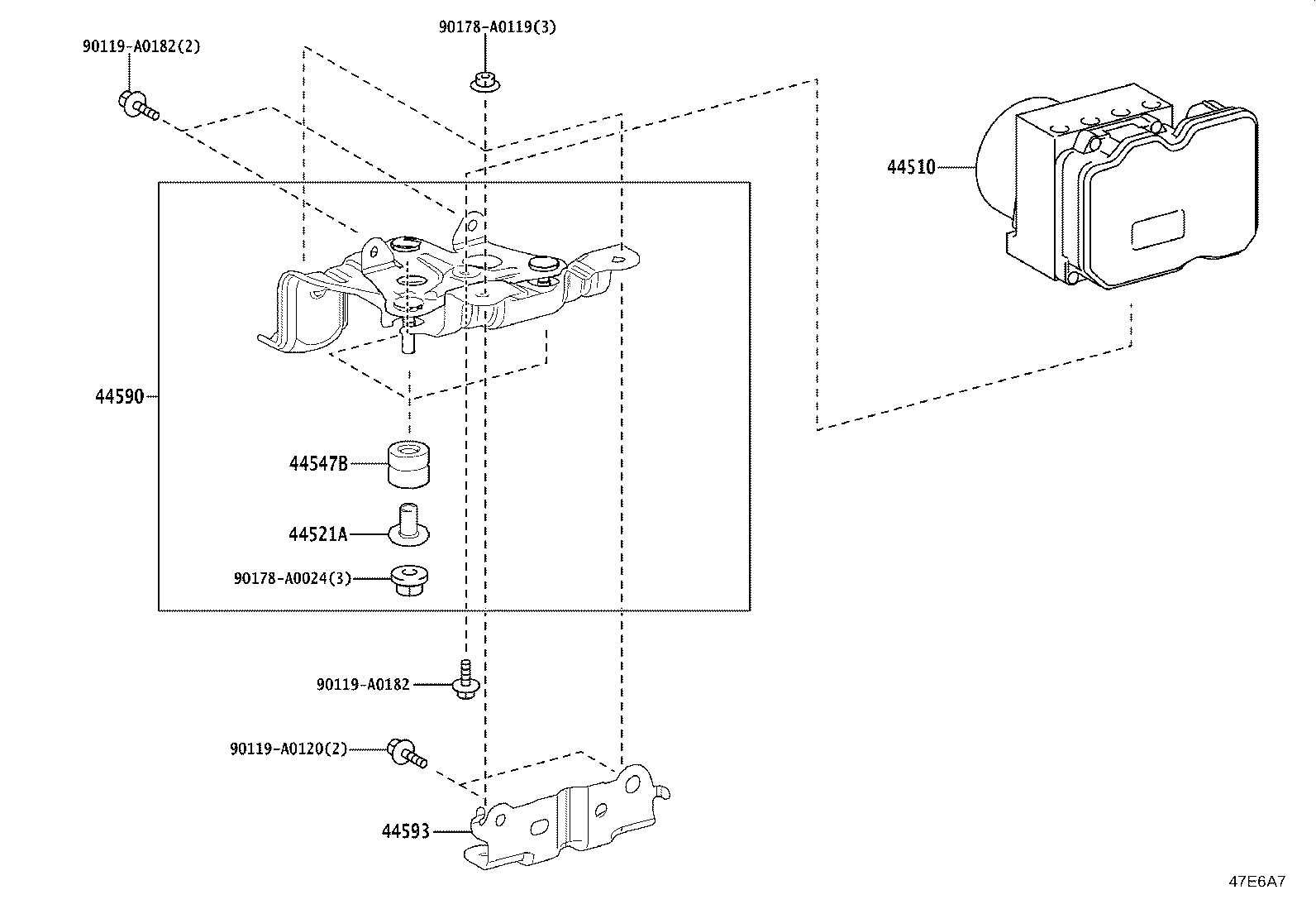 47311-AK020 TUBE, FRONT BRAKE, NO.1 product image