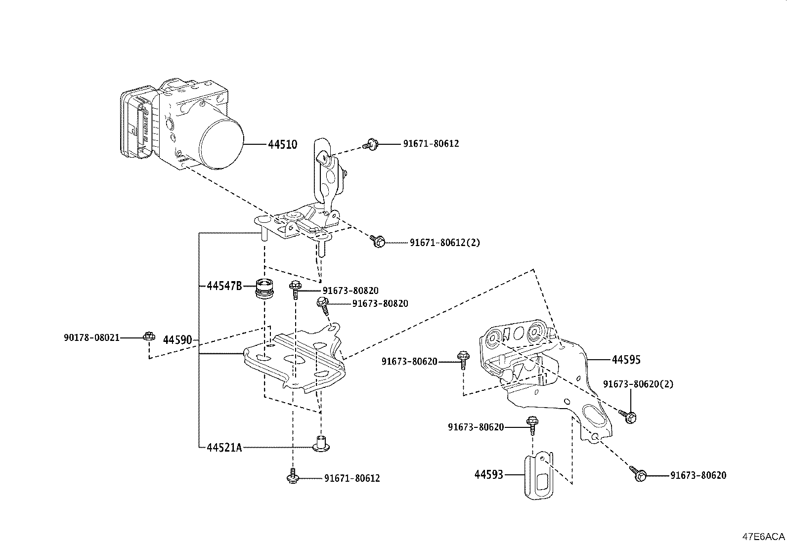 47311-30810 TUBE, FRONT BRAKE, NO.1 product image