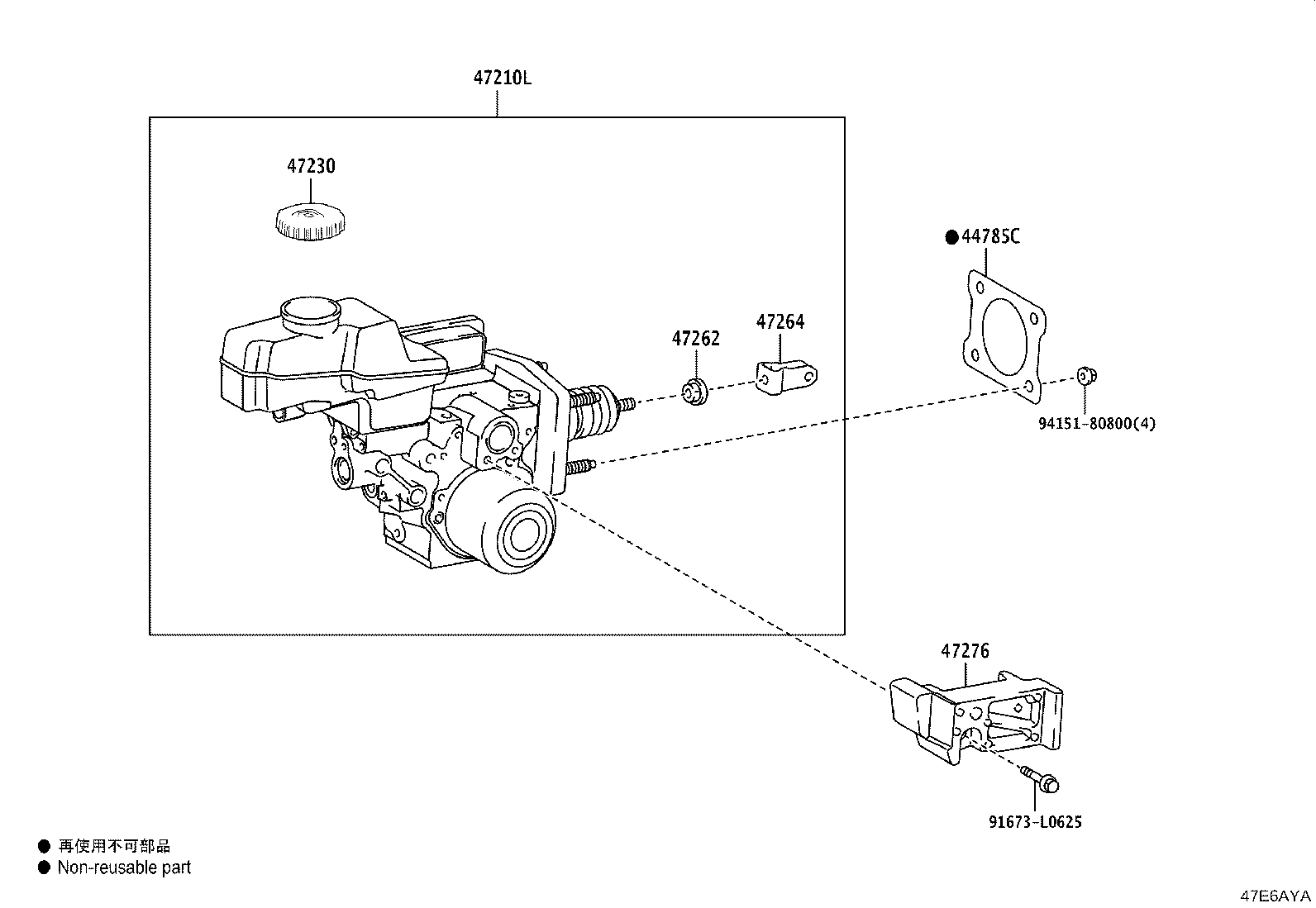 47273-52021 BRACKET, BRAKE STROKE SIMULATOR product image