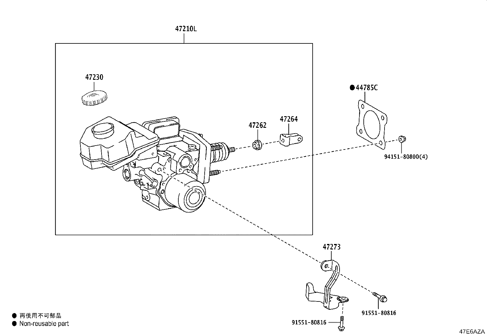 47273-52021 BRACKET, BRAKE STROKE SIMULATOR product image