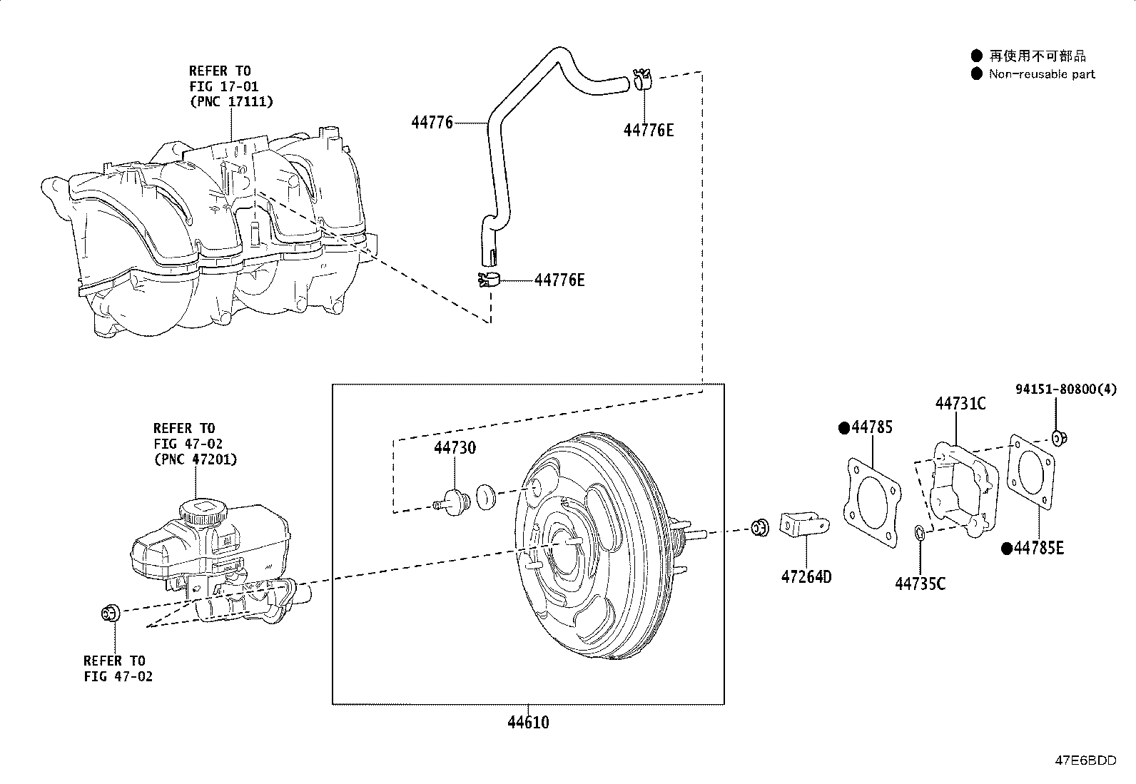 44774-60370 HOSE, UNION TO CONNECTOR TUBE product image